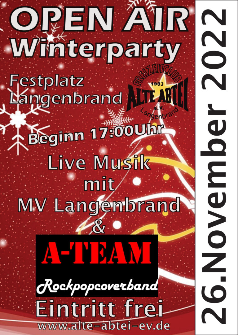 Plakat Winterparty 2022